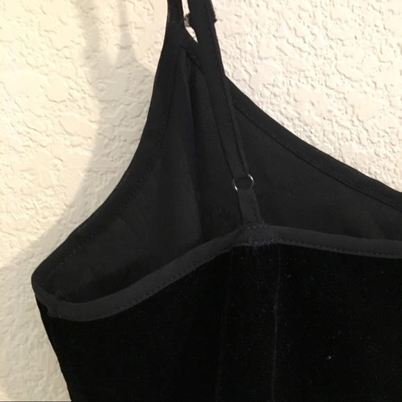 Velvet v-neck cami | NWT, black - Picture 7 of 8